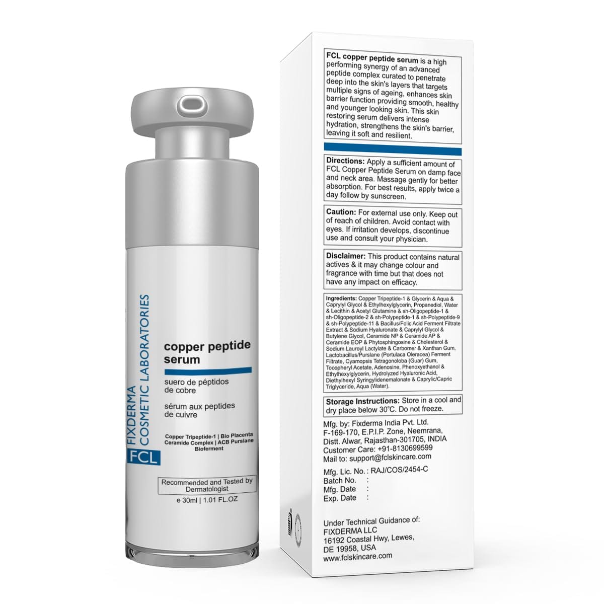 Fix Derma - Copper Peptide Serum (30ML)