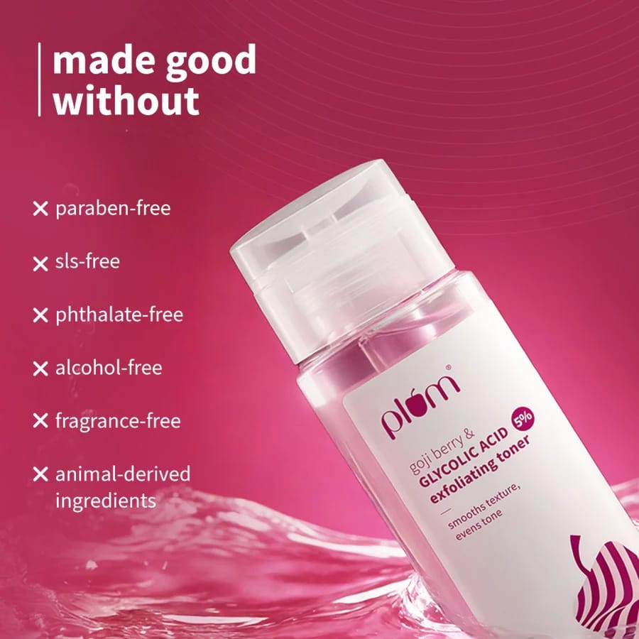 Plum - Goji Berry & Glycolic Acid 5% Exfoliating Toner (150ML)