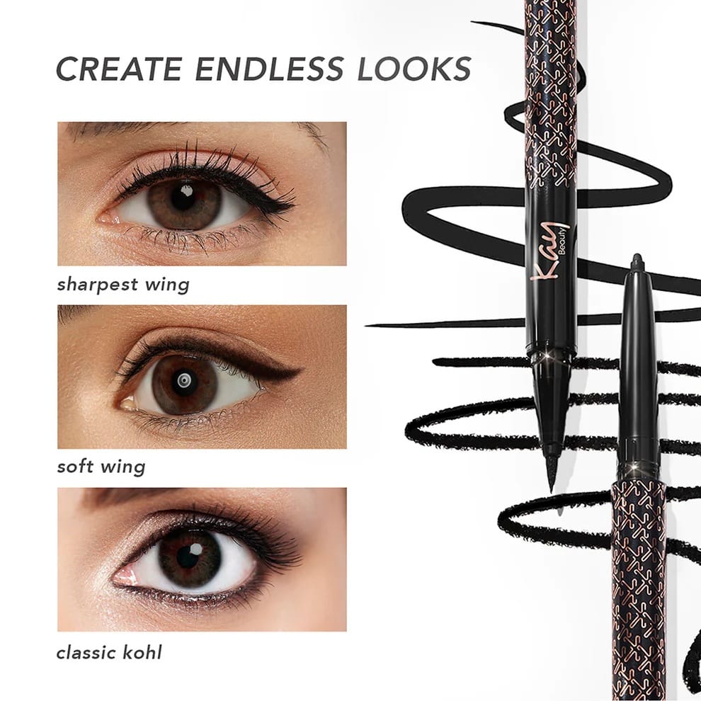 Kay Beauty - Intense Black 24H Kajal Eyeliner Duo
