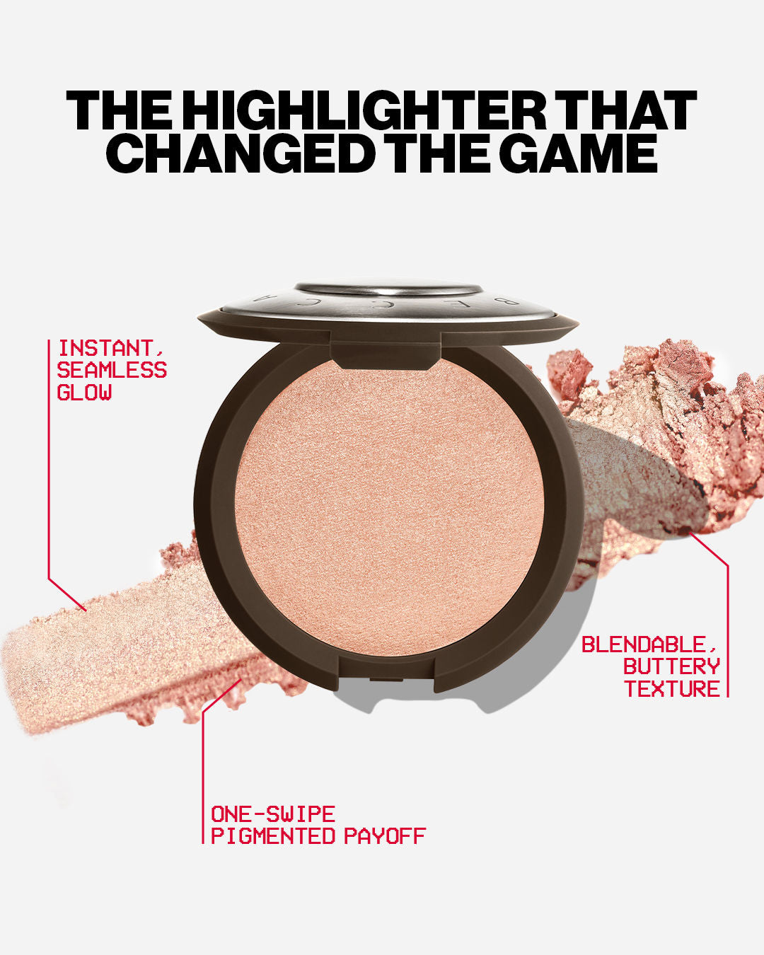 Smashbox X Becca Shimmering Skin Perfector Pressed - Rose Quartz (7 g)