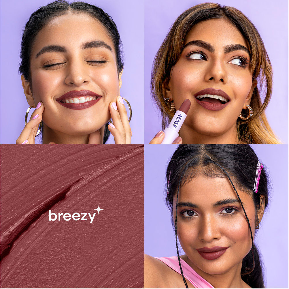 Nykaa Superlight Feathertouch Lipstick - Breezy (4.2g)