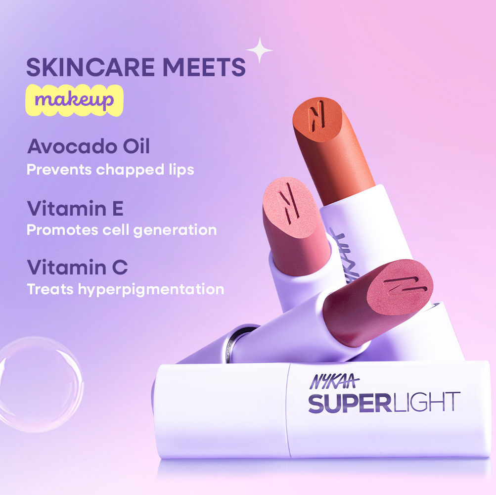 Nykaa Superlight Feathertouch Lipstick - Air (4.2g)