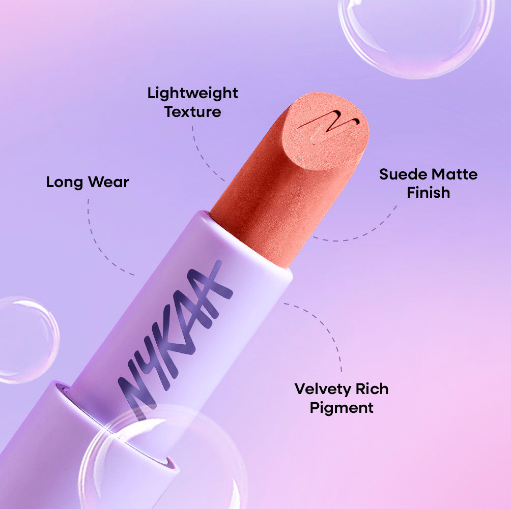 Nykaa Superlight Feathertouch Lipstick - Bloom (4.2g)