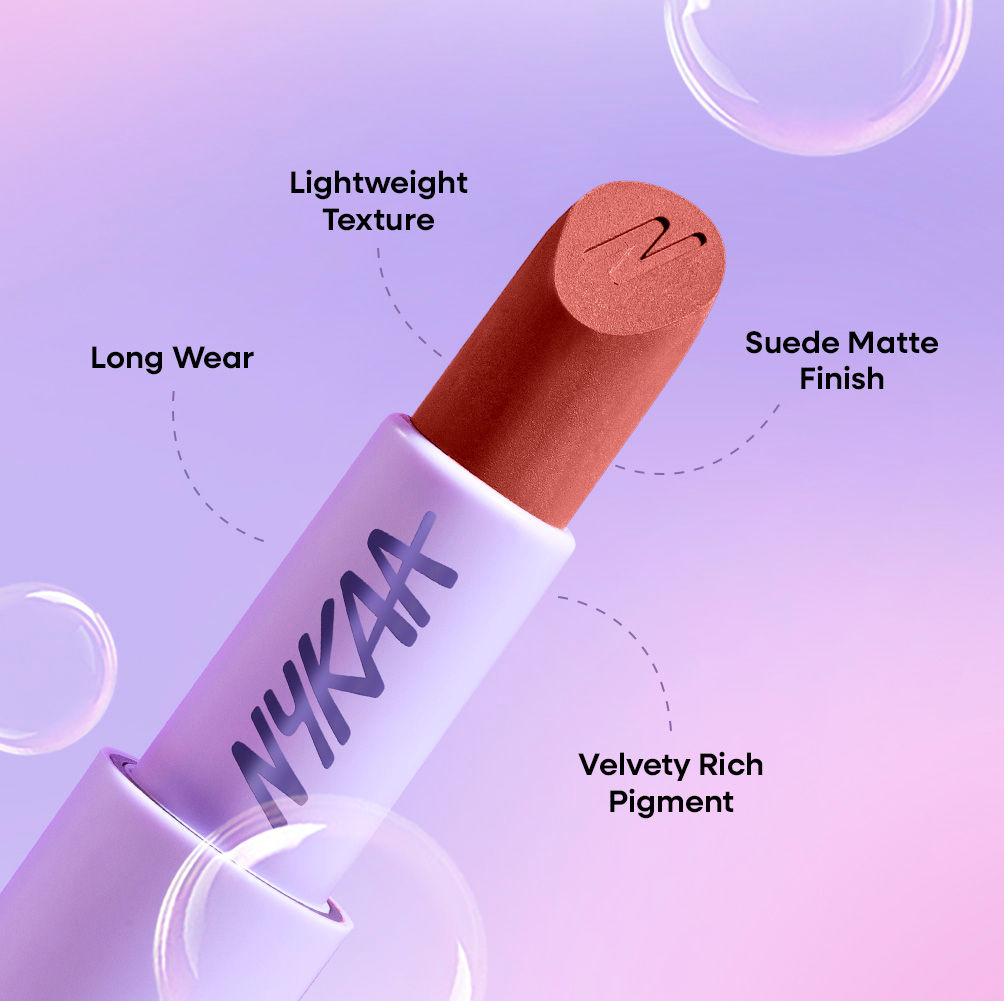Nykaa Superlight Feathertouch Lipstick- Wispy (4.2g)