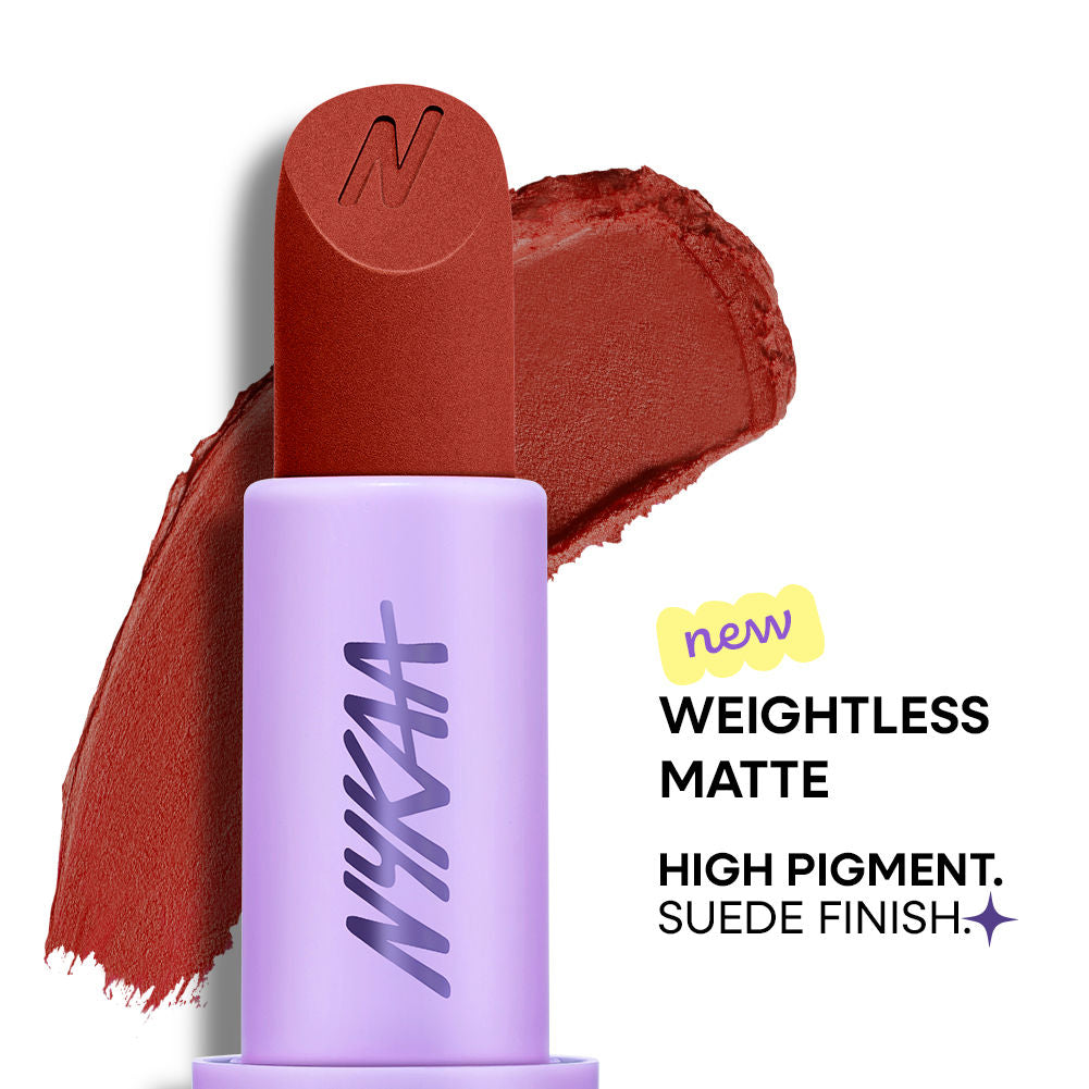 Nykaa Superlight Feathertouch Lipstick - Soft Kiss (4.2g)