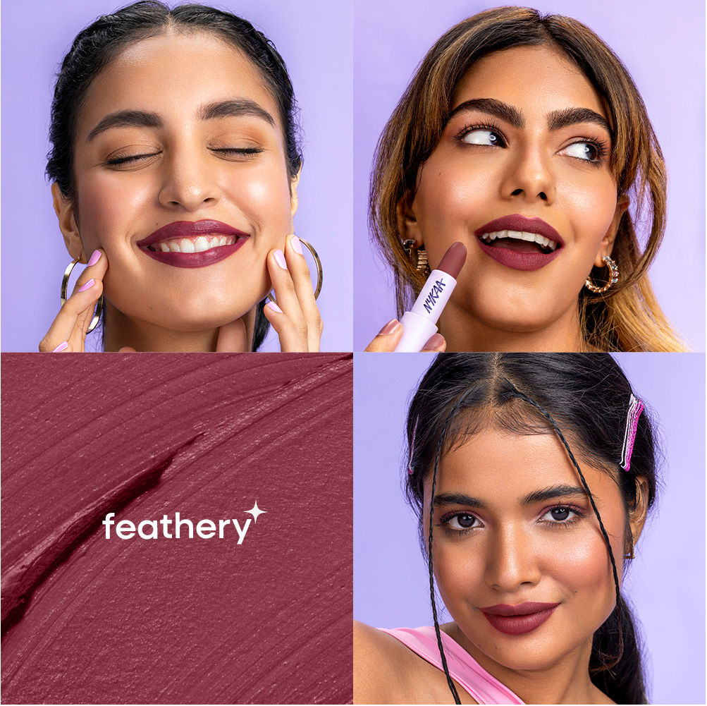 Nykaa Superlight Feathertouch Lipstick -Feathery (4.2g)