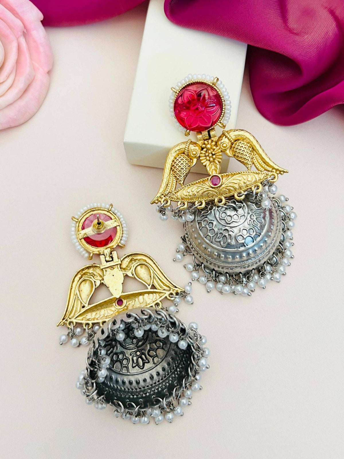 Abdesigns Elegant German Gold Plated Dangler Earrings