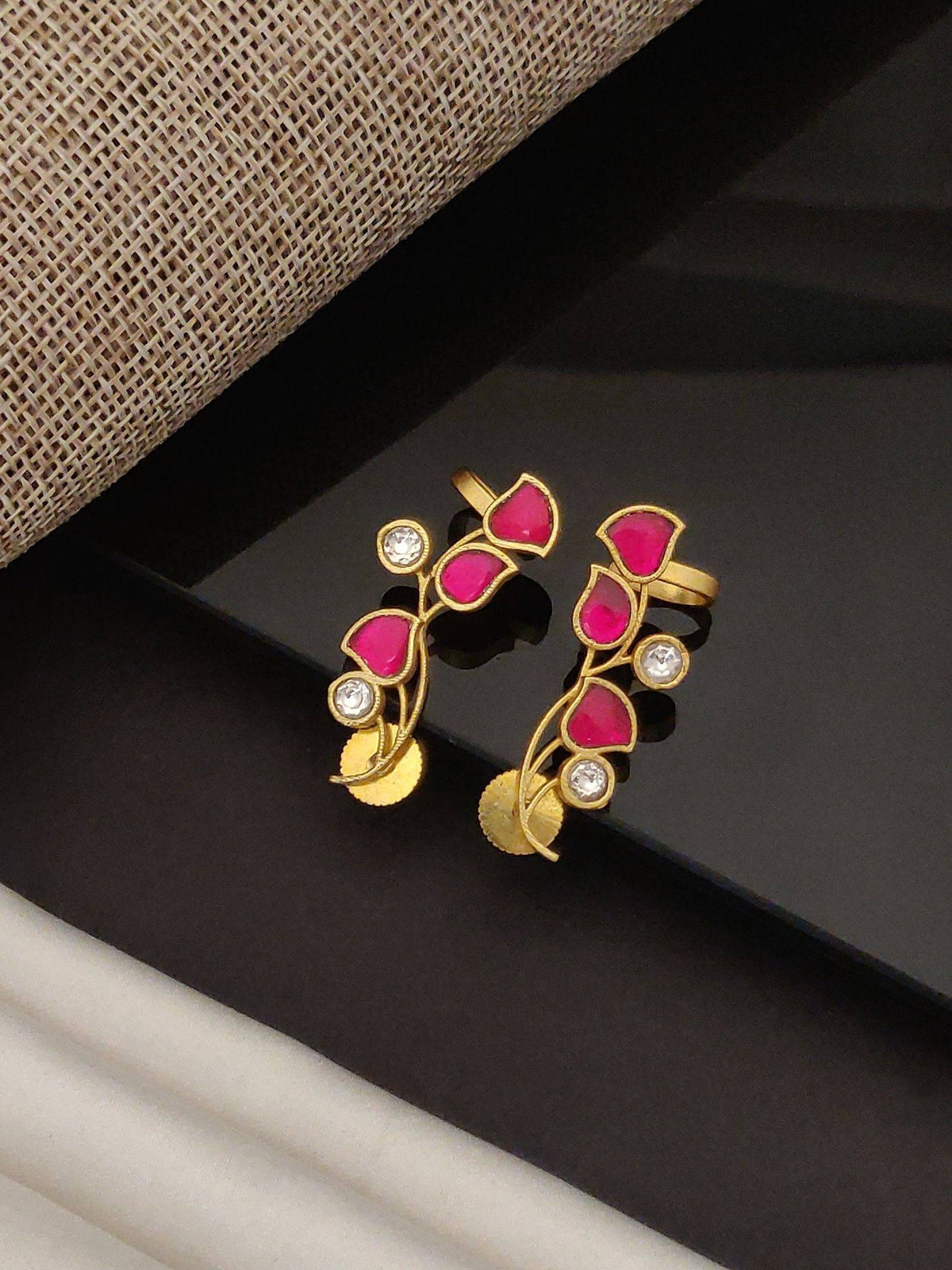 Abdesigns Elite Gold Plated Polka Drop Earrings