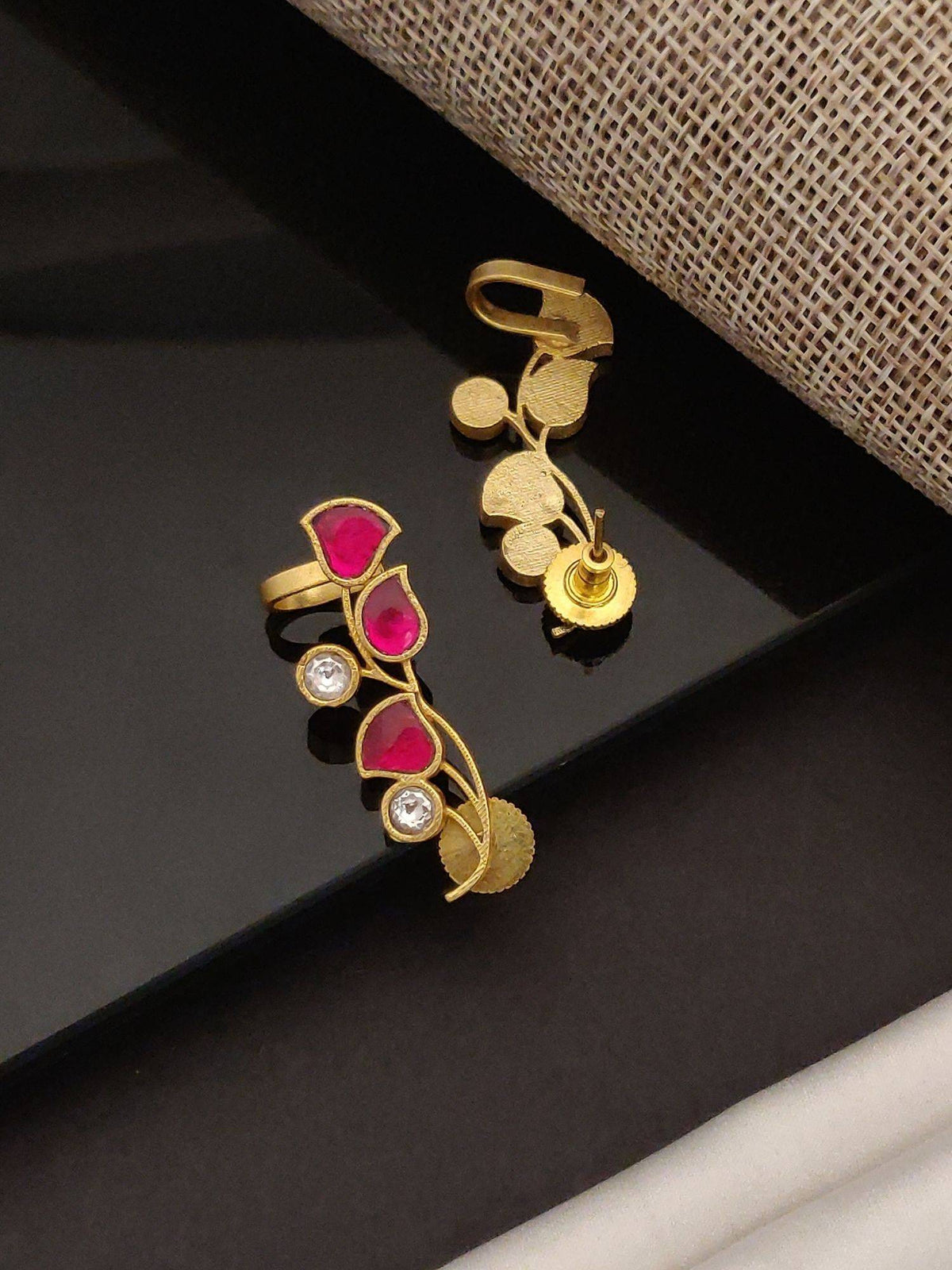 Abdesigns Elite Gold Plated Polka Drop Earrings