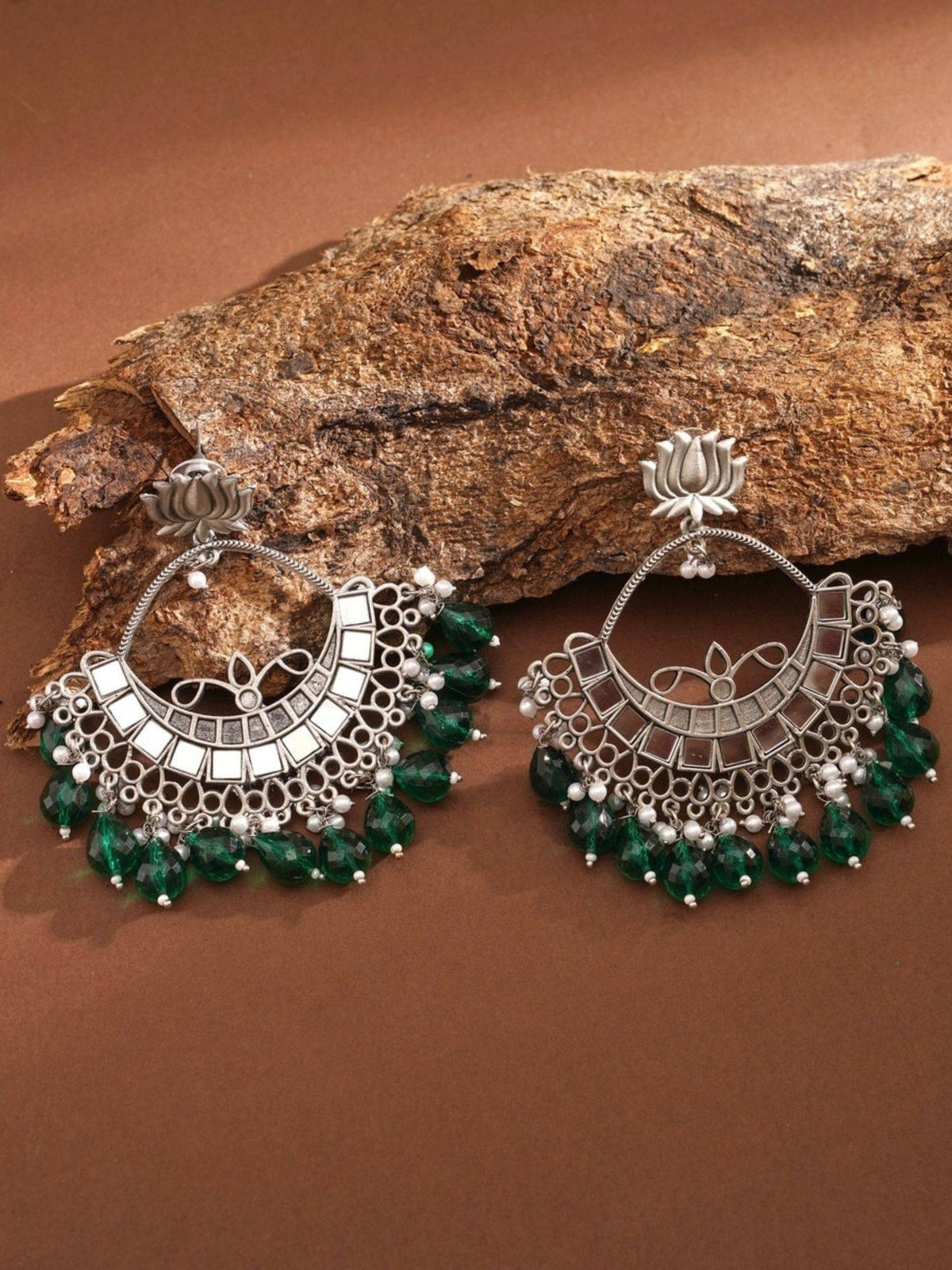 Abdesigns Elegant German Silver Plated Earrings