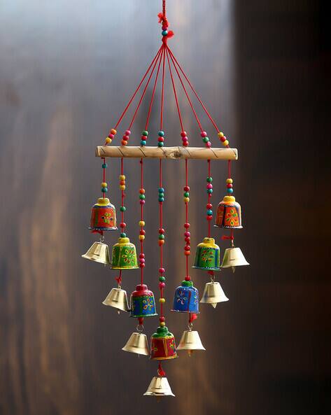 eCraftIndia handcrafted multicolor decorative hanging bells
