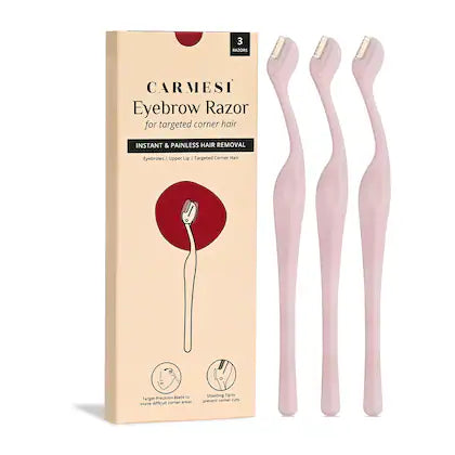 Carmesi - Eyebrow Razor For Salon-Like Eyebrows | Eyebrows,Upper Lip, Targeted Corner Hair | 3 units
