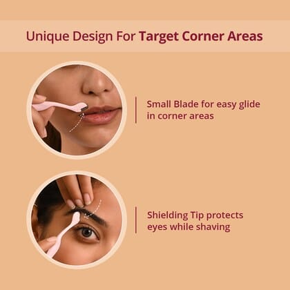 Carmesi - Eyebrow Razor For Salon-Like Eyebrows | Eyebrows,Upper Lip, Targeted Corner Hair | 3 units