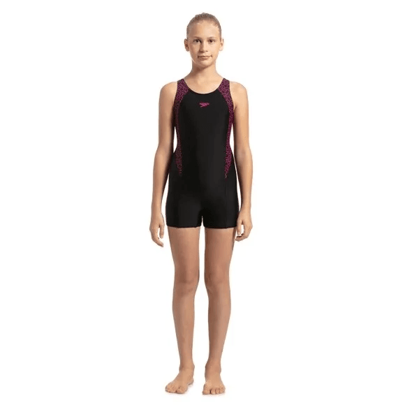 Speedo - Boomstar Splice Legsuit - Black - Electric Pink (#85392B344) 01N