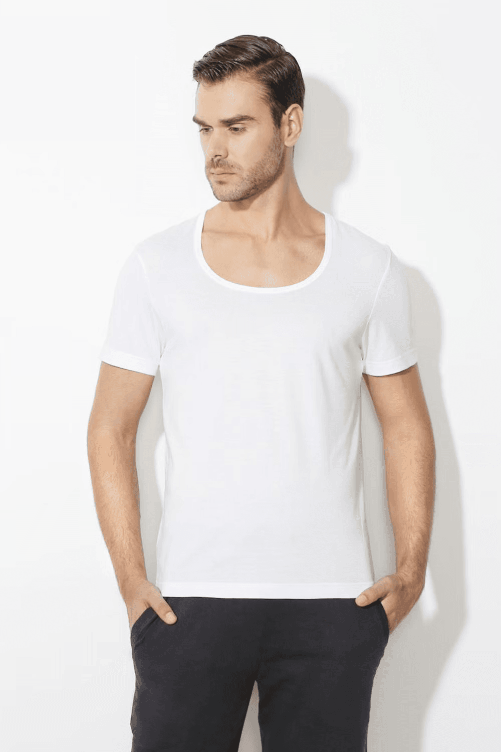 VanHeusen - Half Sleeve Undershirt Classic (#10072 - 01N) - White Innerwear