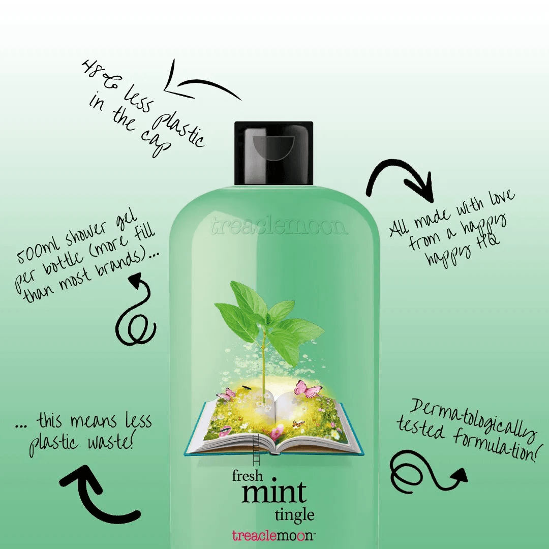 Treaclemoon - Fresh Mint Tingle, Shower Gel (500mL)