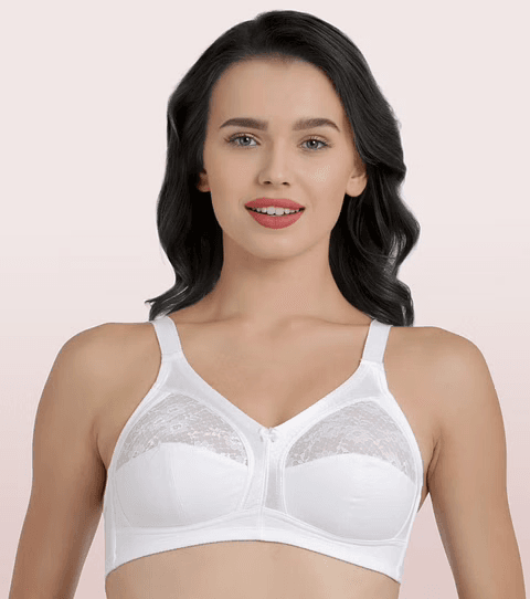 ENAMOR - (A014 - 01N) SUPER CONTOURING M-FRAME FULL SUPPORT BRA (COLOR - WHITE)