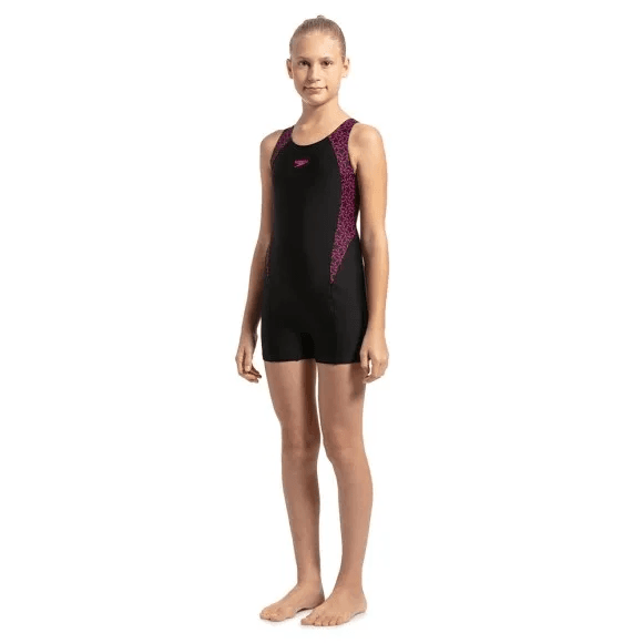 Speedo - Boomstar Splice Legsuit - Black - Electric Pink (#85392B344) 01N