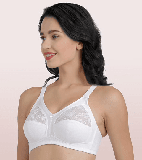 ENAMOR - (A014 - 01N) SUPER CONTOURING M-FRAME FULL SUPPORT BRA (COLOR - WHITE)