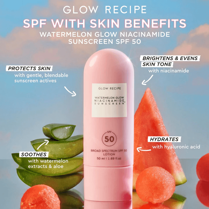 Glow Recipe - Watermelon Glow Niacinamide Sunscreen Spf50 (50mL)