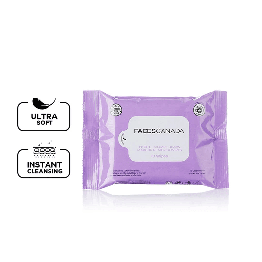 FACES CANADA - Fresh Clean Glow Makeup Remover Wipes 30N