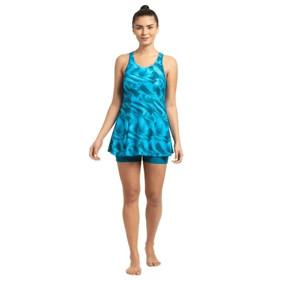 Speedo - Allover Swimdress - Nordic Teal - Powder Blue (#808876D765) 01N