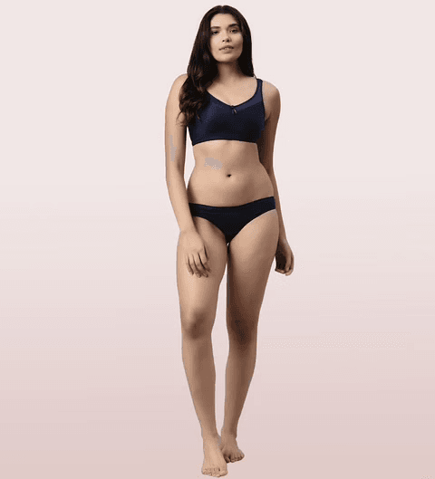 ENAMOR - (FB5 - 01N) FULL SUPPORT SMOOTH SUPER LIFT BRA (COLOR - ECLIPSE)