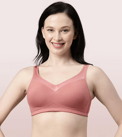 ENAMOR - SMOOTH SUPER LIFT CLASSIC FULL SUPPORT BRA (COLOR - ROSETTE - 01N - A112)