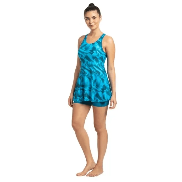 Speedo - Allover Swimdress - Nordic Teal - Powder Blue (#808876D765) 01N