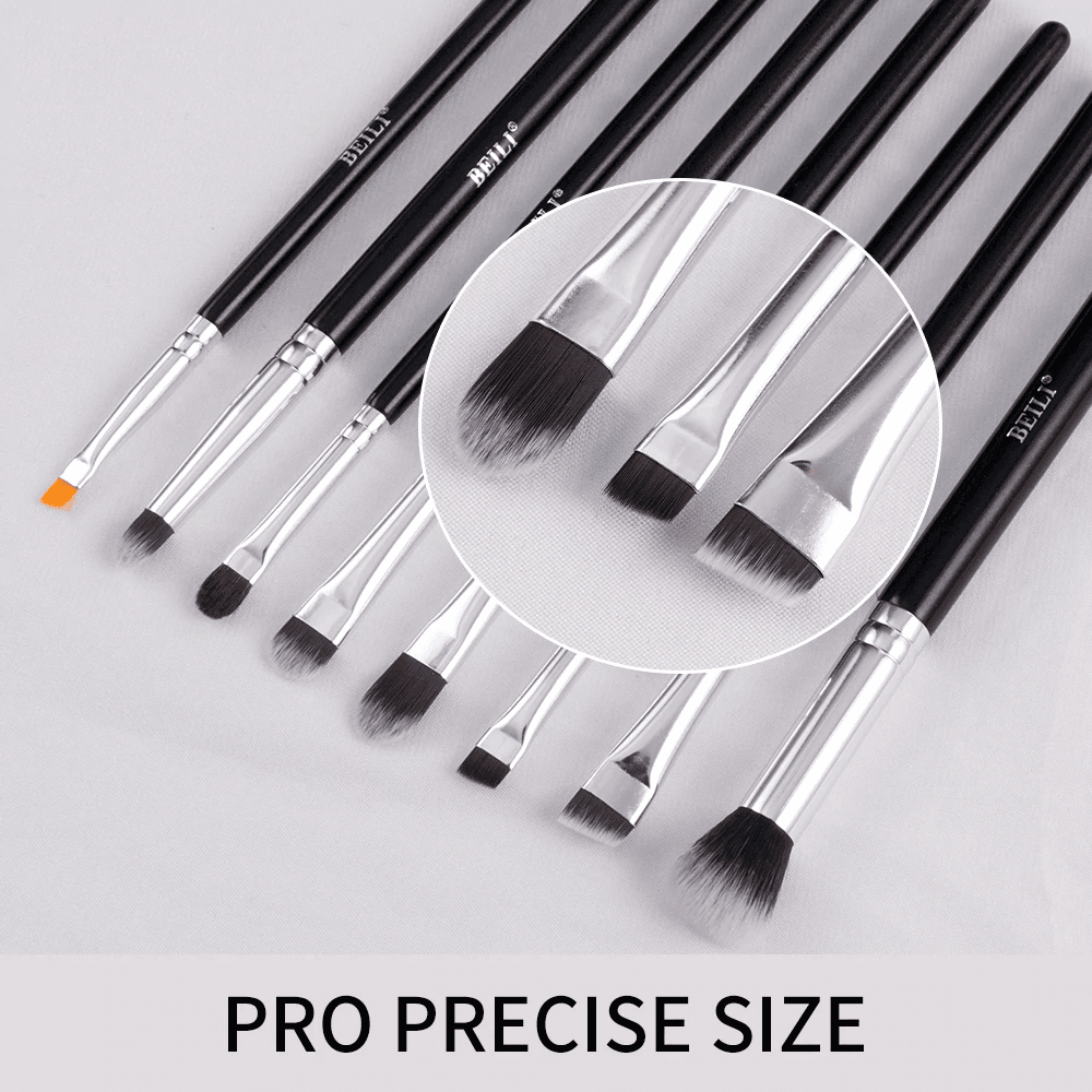Beili - Black Makeup Brushes Set (30Pcs) With Fan