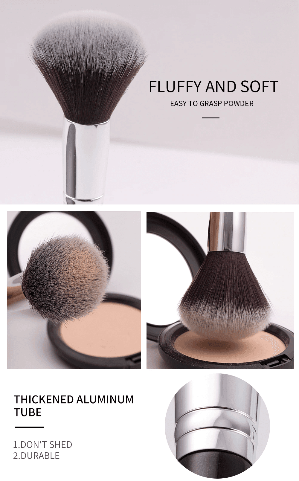 Beili - Black Makeup Brushes Set (30Pcs) With Fan