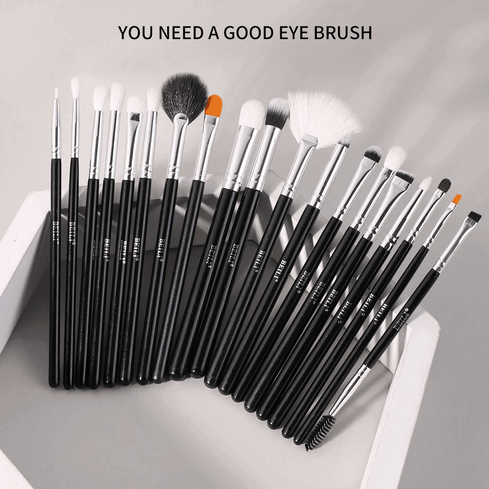 Beili - Black Makeup Brushes Set (30Pcs) With Fan