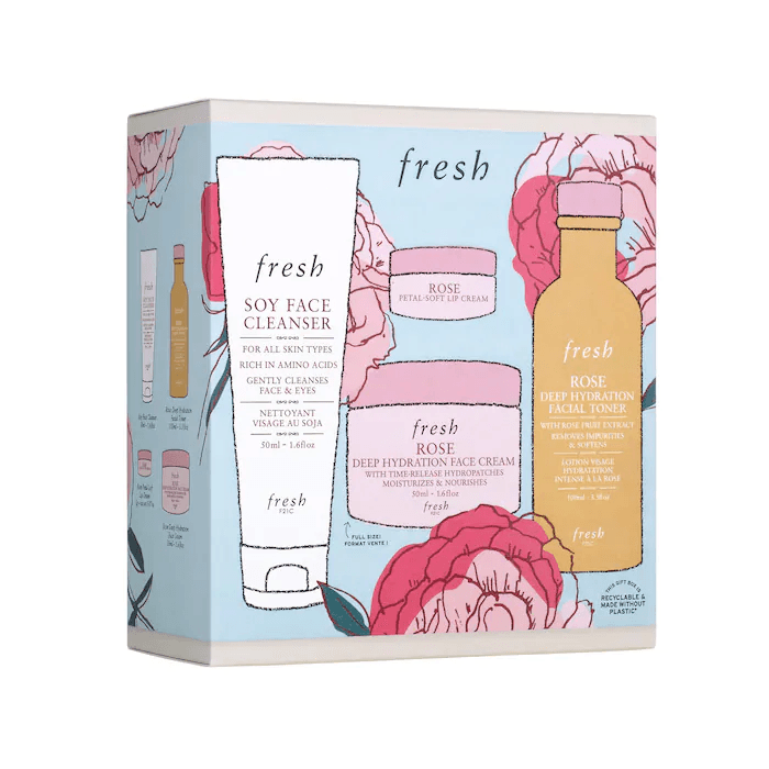 fresh Rose Deep Hydration Skincare Gift Set
