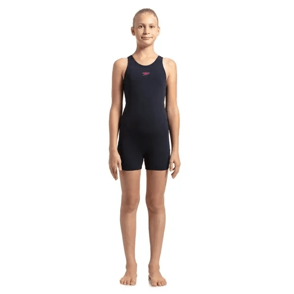 Speedo - Essential Endurance Legsuit - True Navy -Electric Pink (810840P033) 01N