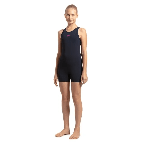 Speedo - Essential Endurance Legsuit - True Navy -Electric Pink (810840P033) 01N