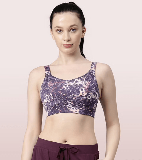 ENAMOR - CONVERTIBLE BACK HIGH IMPACT SPORTS BRA (COLOR - LILAC RUN - SB18 - 01N)