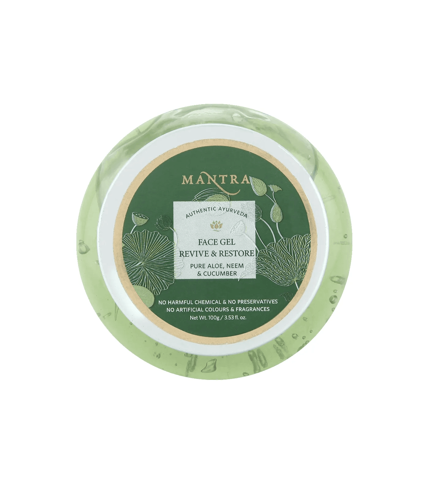 Mantra - FACE GEL REVIVE & RESTORE PURE ALOE NEEM & CUCUMBER (100g) - Unbox