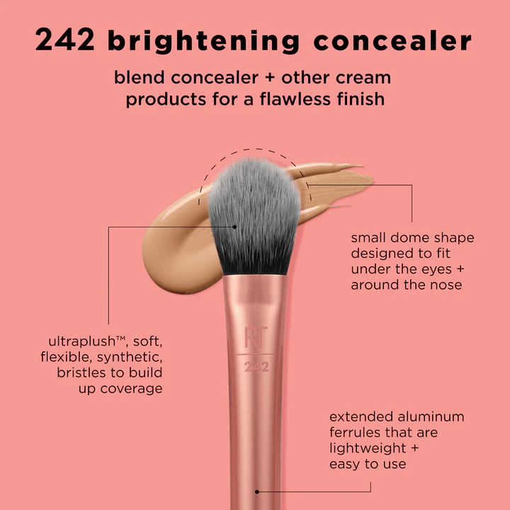 Real Techniques - Brightening Concealer Makeup Brush - 01977 - 242No