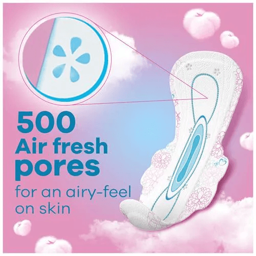 Whisper - Ultra Soft Air Fresh Sanitary Pads - With Wider & Longer Back, XL Plus, 30Pads
