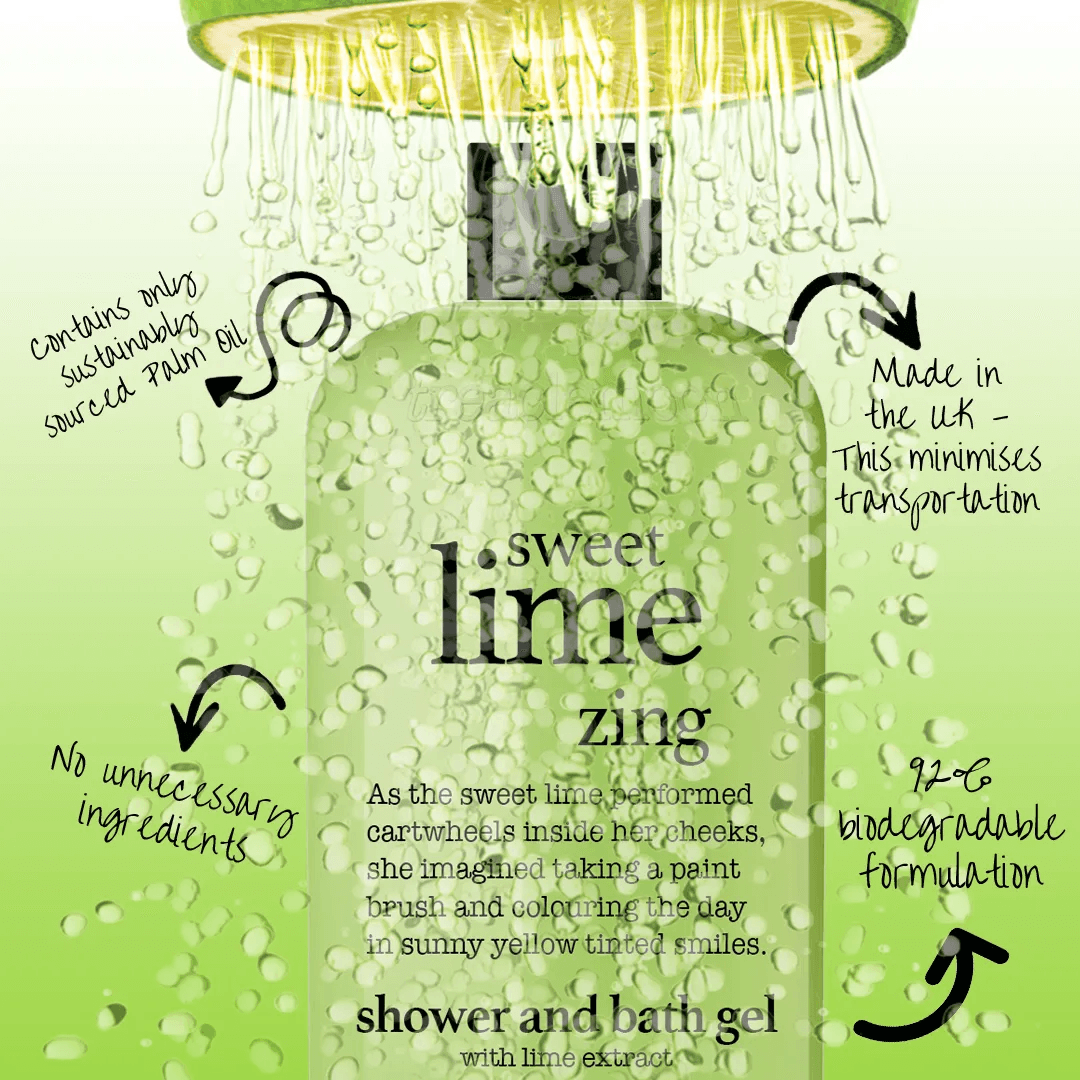 Treaclemoon - Sweet Lime Zing, Shower Gel (500mL)