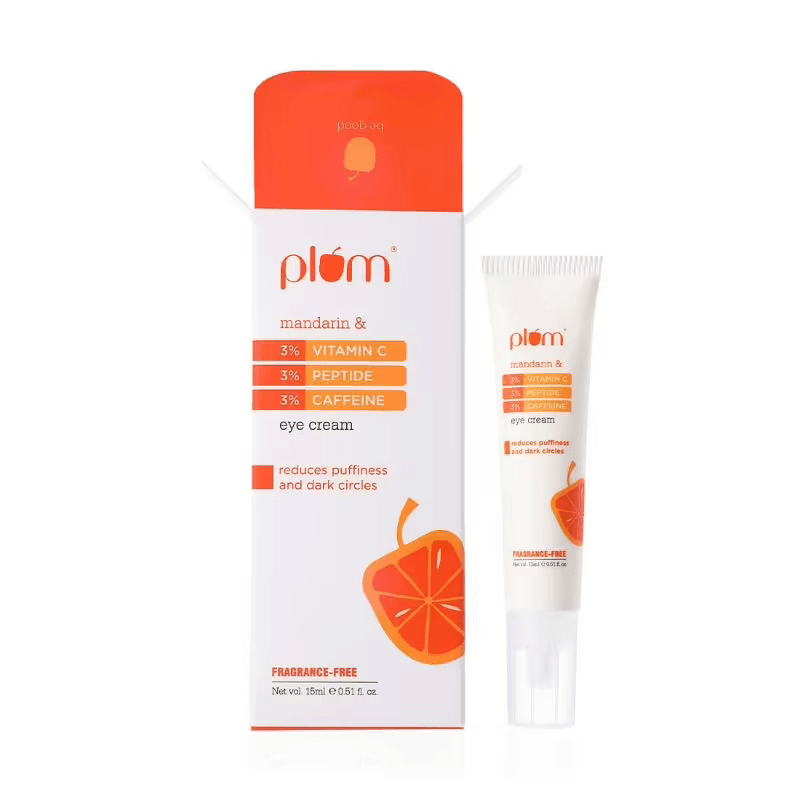 Plum - 3% Vitamin C 3% Peptide & 3% Caffeine Eye Cream With Mandarin (15mL)