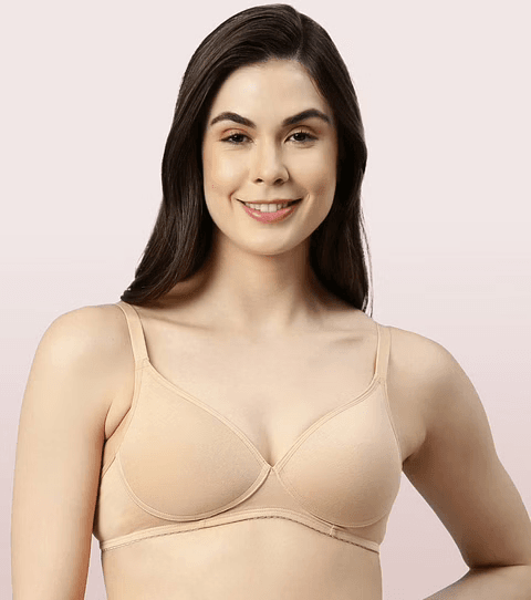 ENAMOR - PERFECT COVERAGE SUPIMA COTTON T-SHIRT BRA (A039 - 01N - COLOR - SKIN)