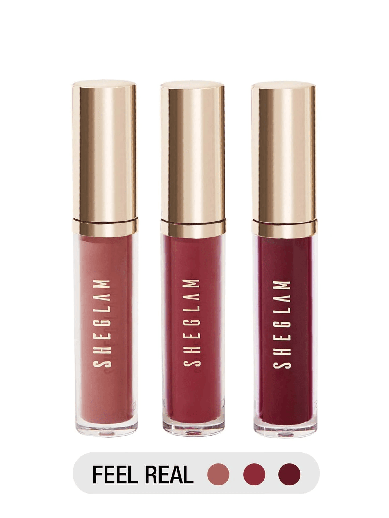 Sheglam - Matte Allure Mini Liquid Lipstick Set (Feel Real)