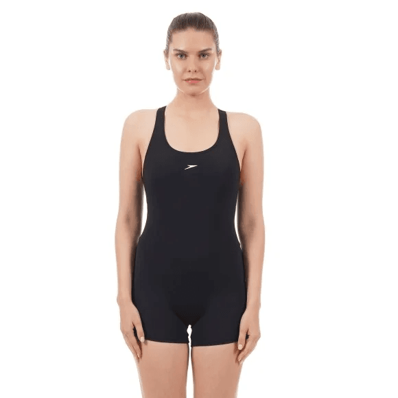 Speedo - Myrtle Racerback Legsuit - Black - White (#8FS2760001) 01N