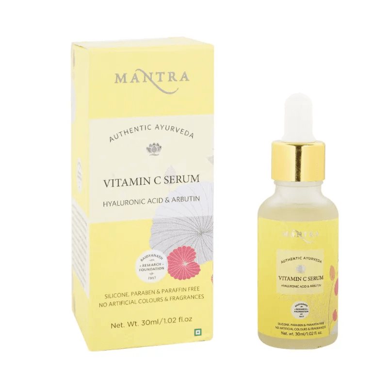 Mantra - Herbal Vitamin C Serum With Hyaluronic Acid And Arbutin (30mL)