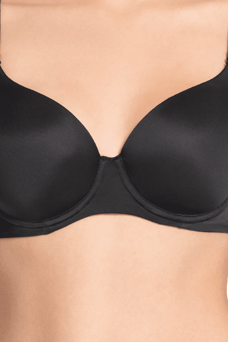 AMANTE - Smooth Moves Padded Wired T-Shirt Bra (BRA81601 - Color - Black - 01N)