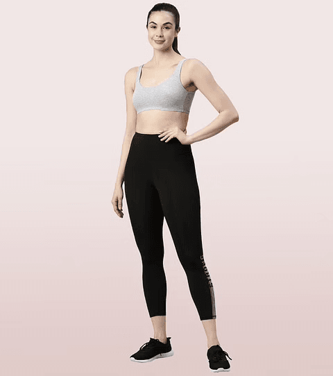 ENAMOR - (SB06) LOW IMPACT BRA - (COLOR - GREY MELANGE) - 01N