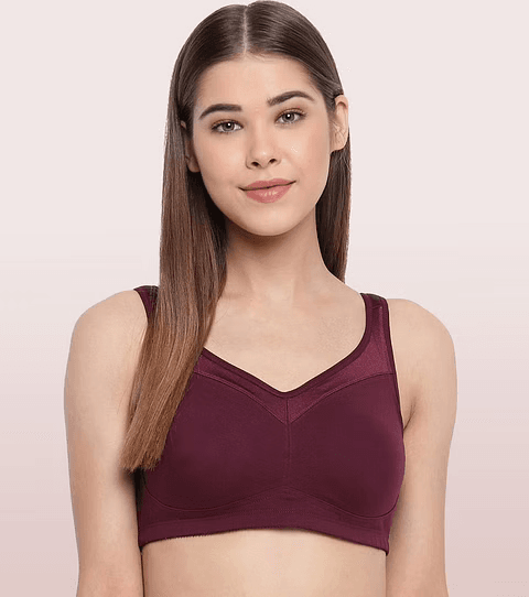 ENAMOR - SMOOTH SUPER LIFT CLASSIC FULL SUPPORT BRA (COLOR - GRAPEWINE - 01N - A112)