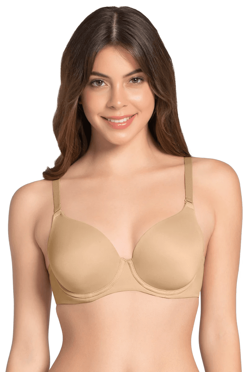AMANTE - Smooth Moves Padded Wired T-Shirt Bra (BRA81601 - Color - Sandalwood - 01N)