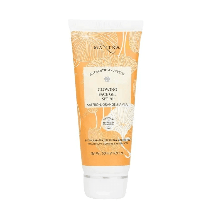 Mantra - Authentic Ayurveda Glowing Face Gel SPF 20+ Saffron Orange Amla (100mL)
